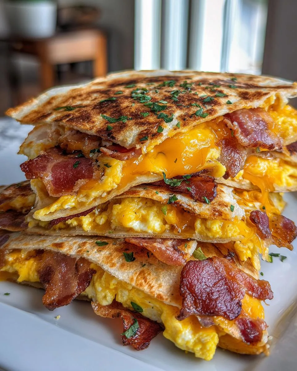 cheese breakfast quesadillas - detail 2