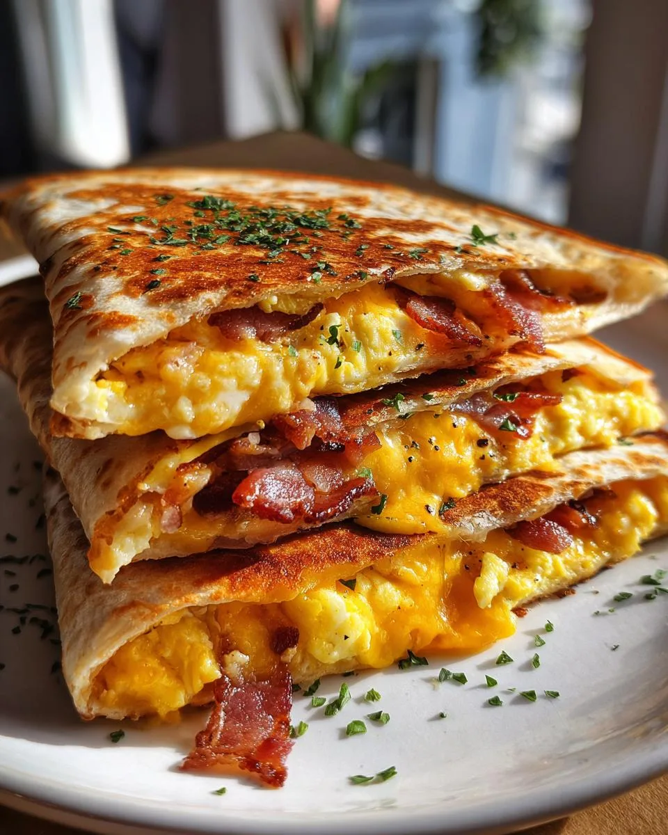 cheese breakfast quesadillas - detail 3
