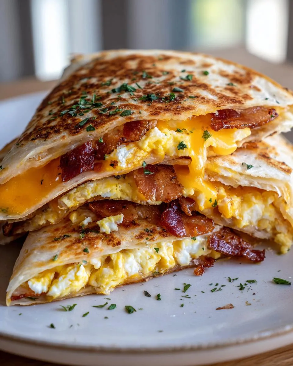 cheese breakfast quesadillas - detail 5