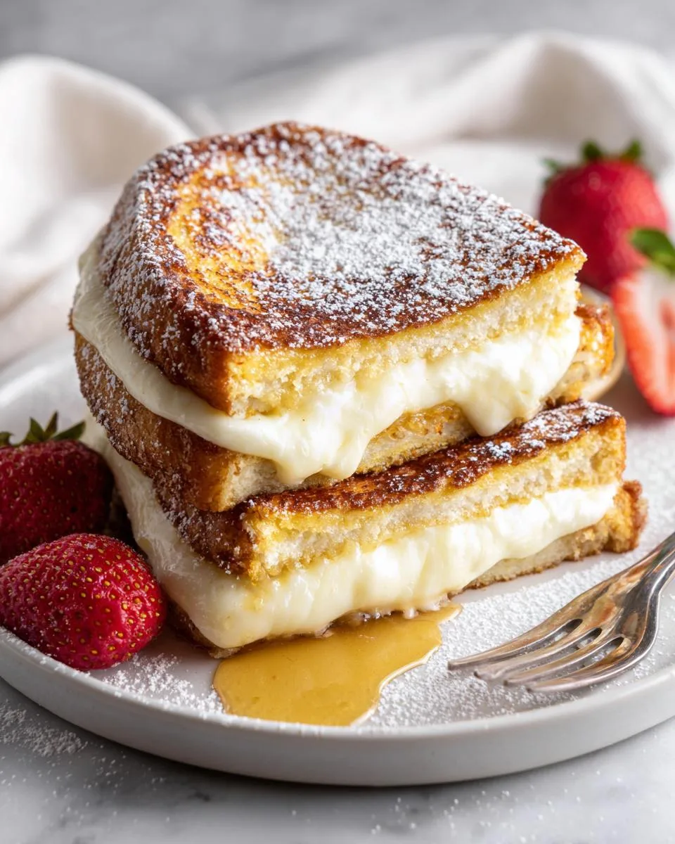 cream cheese stuffed french toast - detail 5