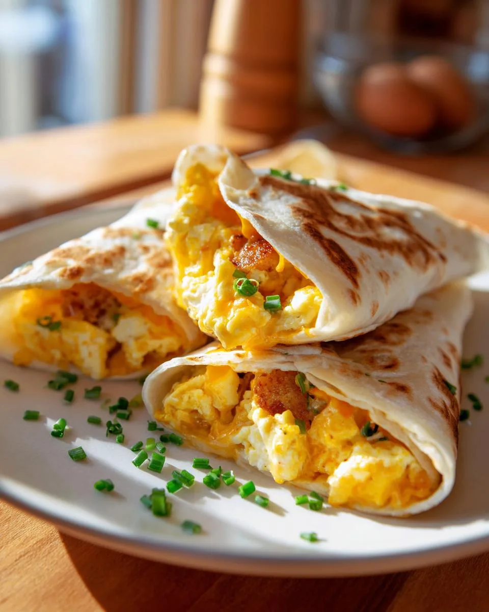 egg cheese breakfast wraps - detail 3