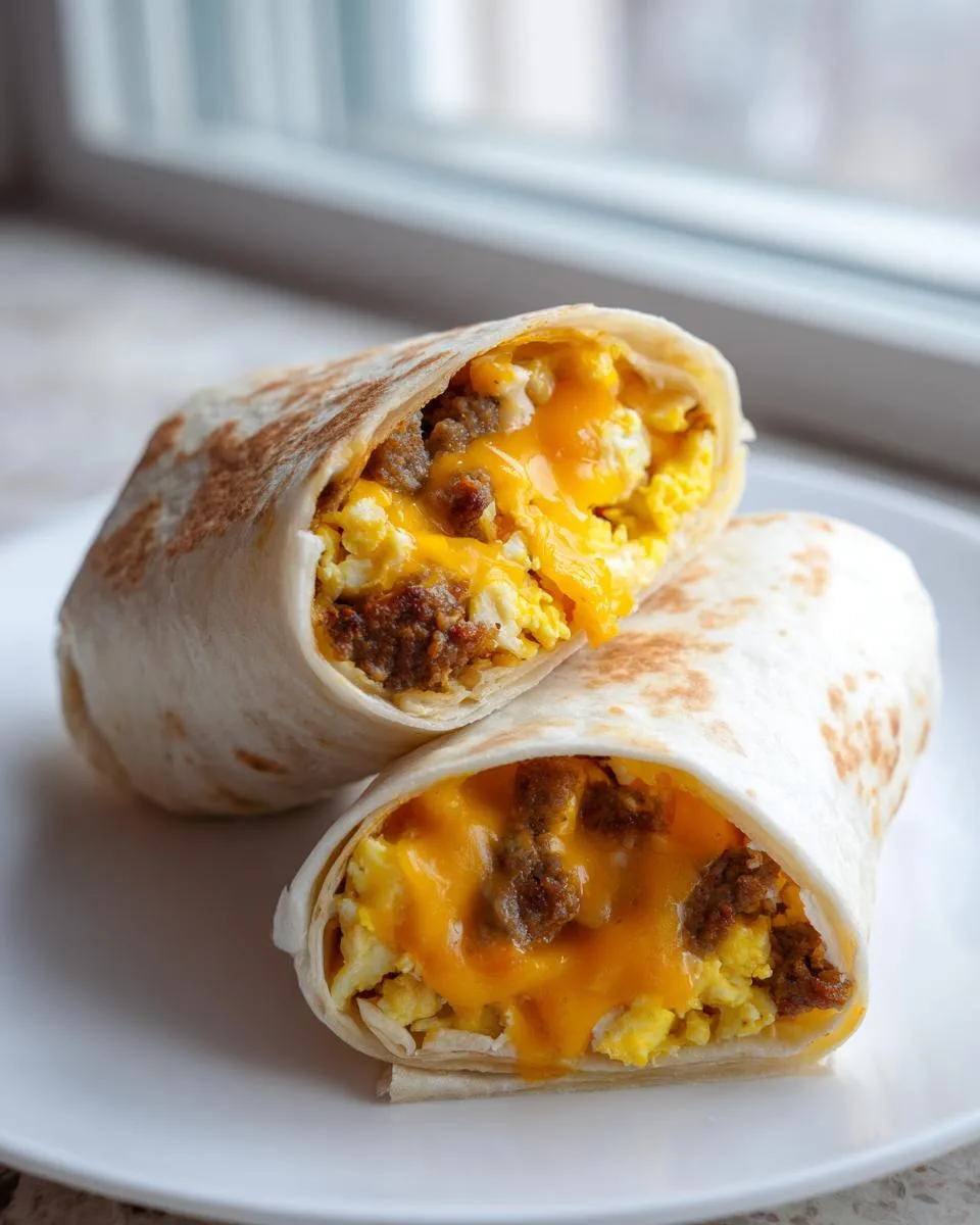 freezer breakfast burritos - detail 3