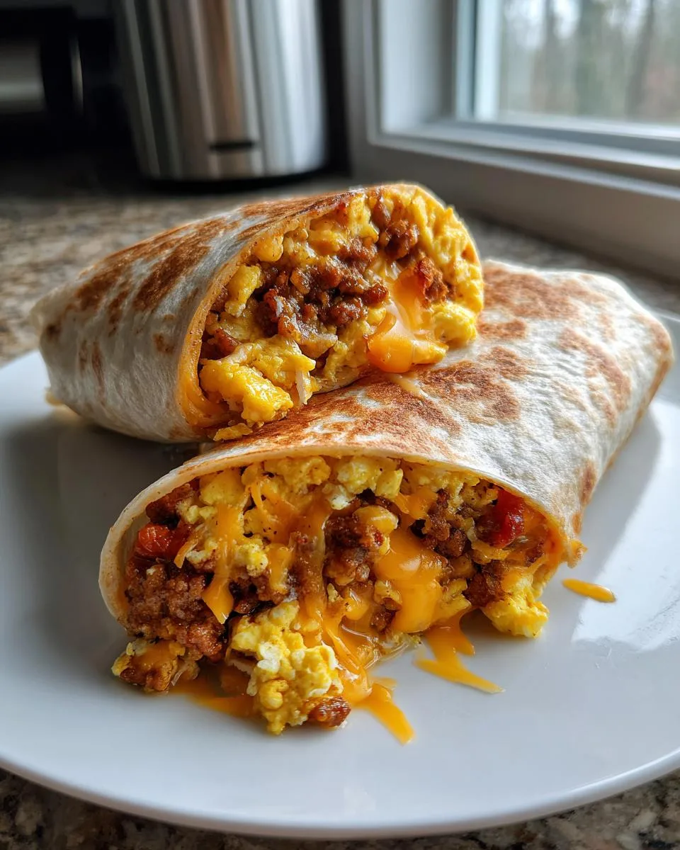 freezer breakfast burritos - detail 4