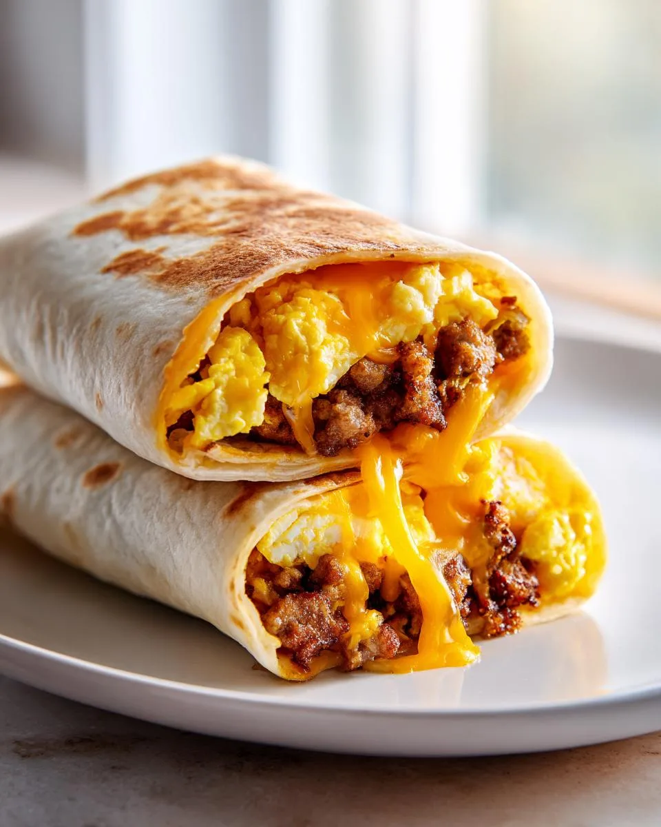 freezer breakfast burritos - detail 5
