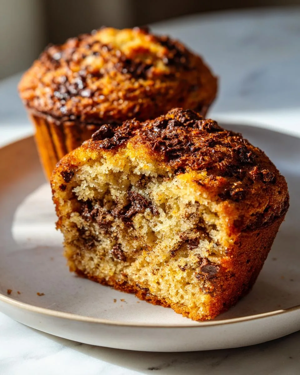 greek yogurt banana muffins - detail 2