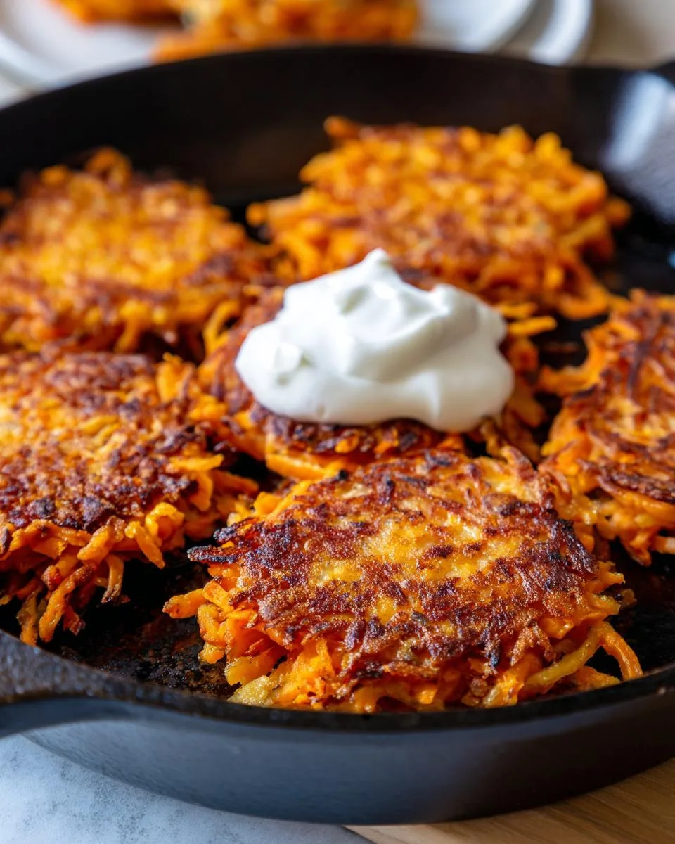 healthy sweet potato hash browns - detail 2