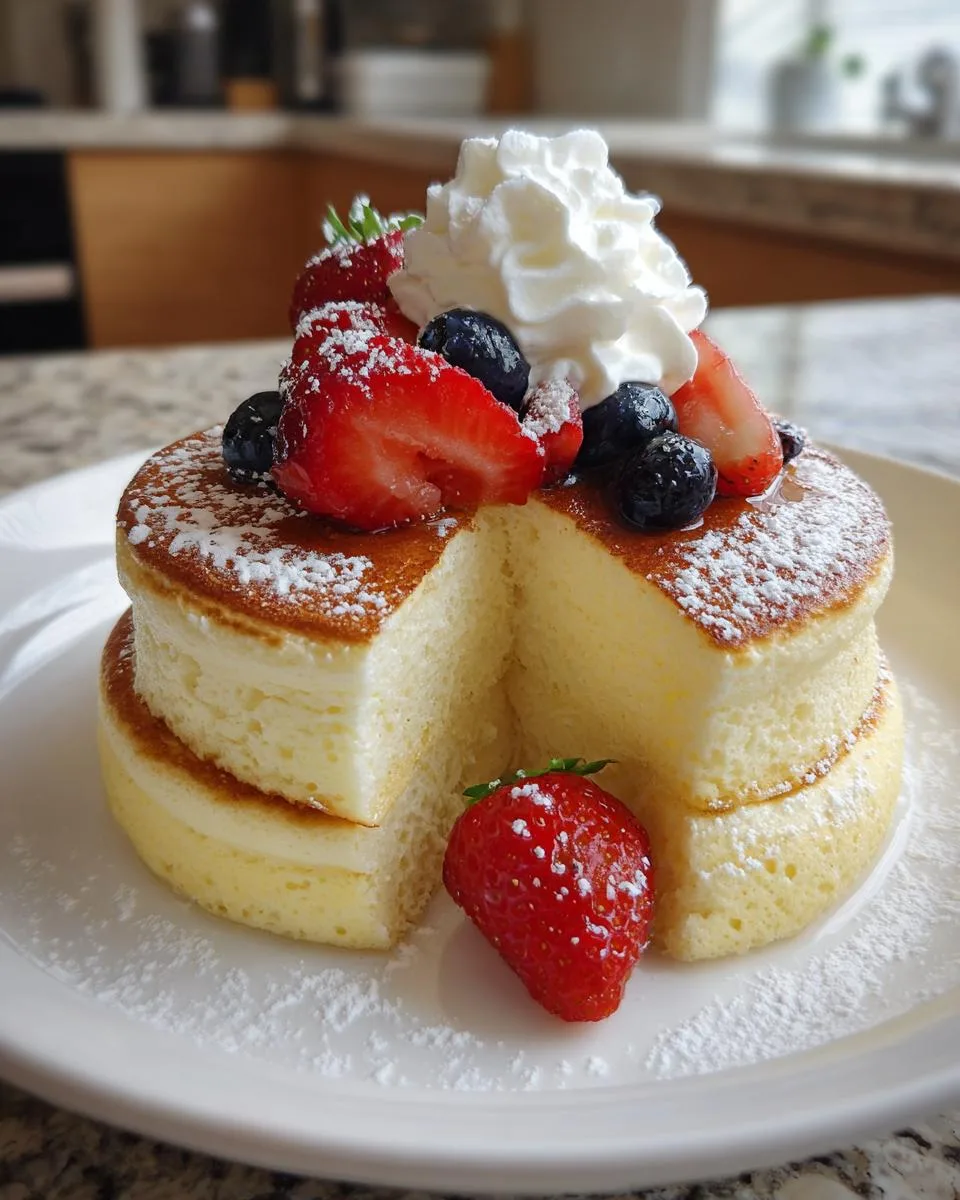 jiggly japanese pancakes - detail 2