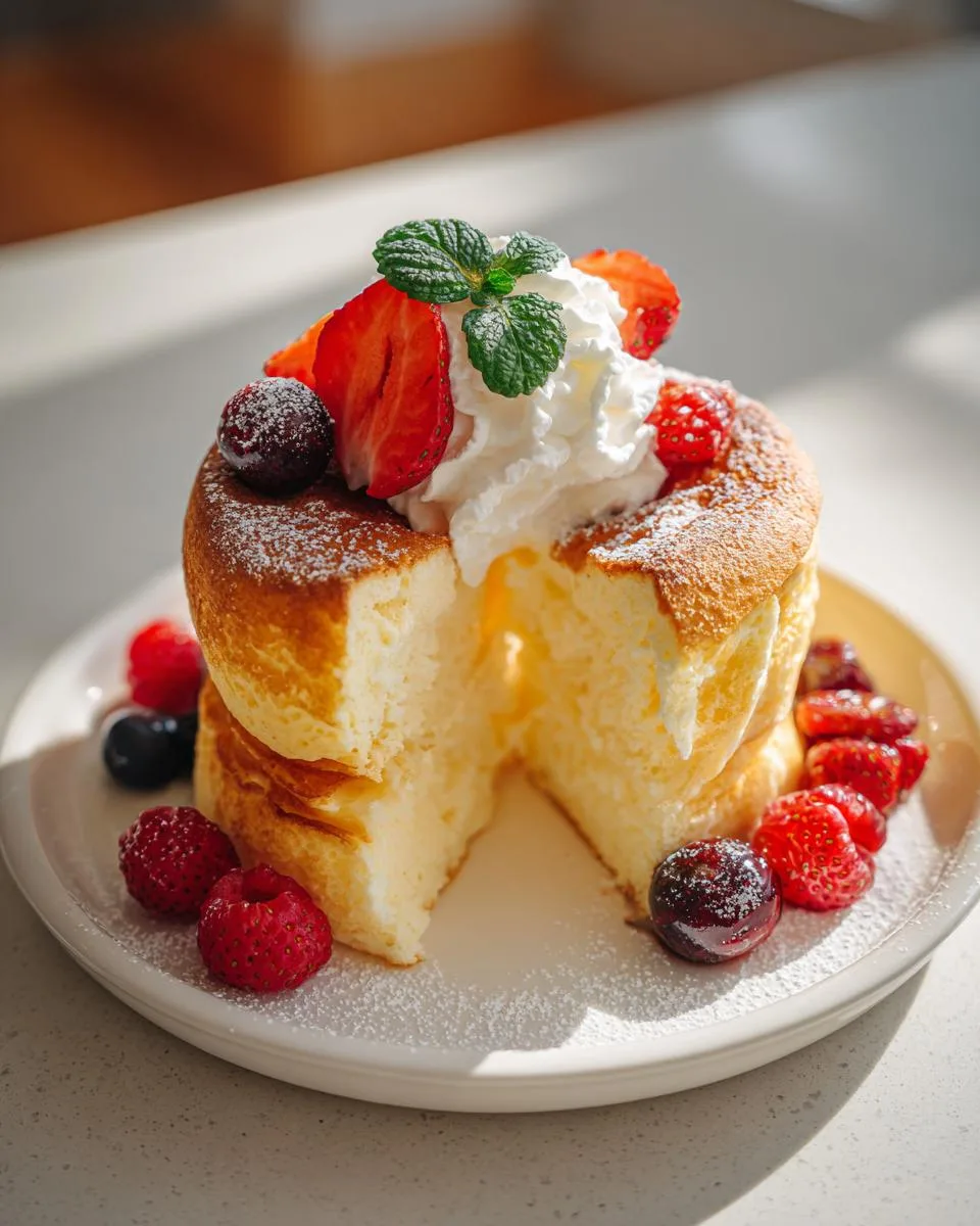 jiggly japanese pancakes - detail 3