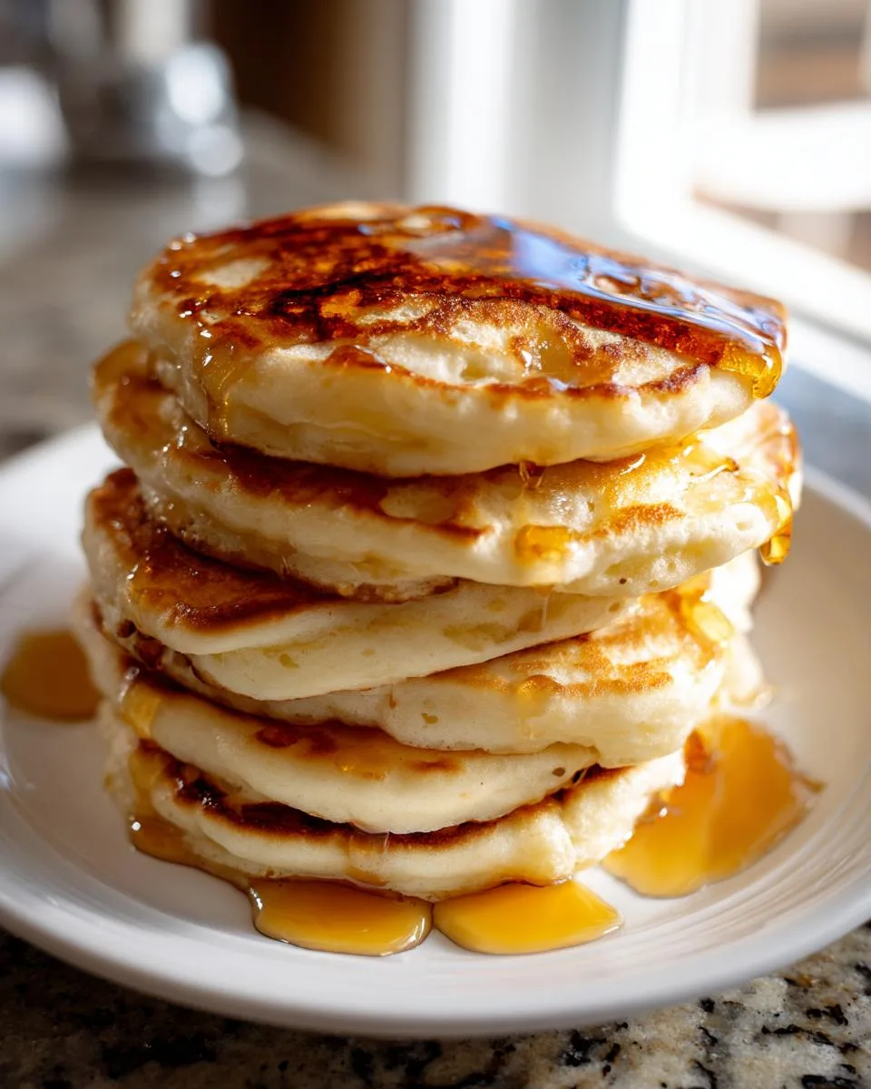 light airy greek yogurt pancakes - detail 1