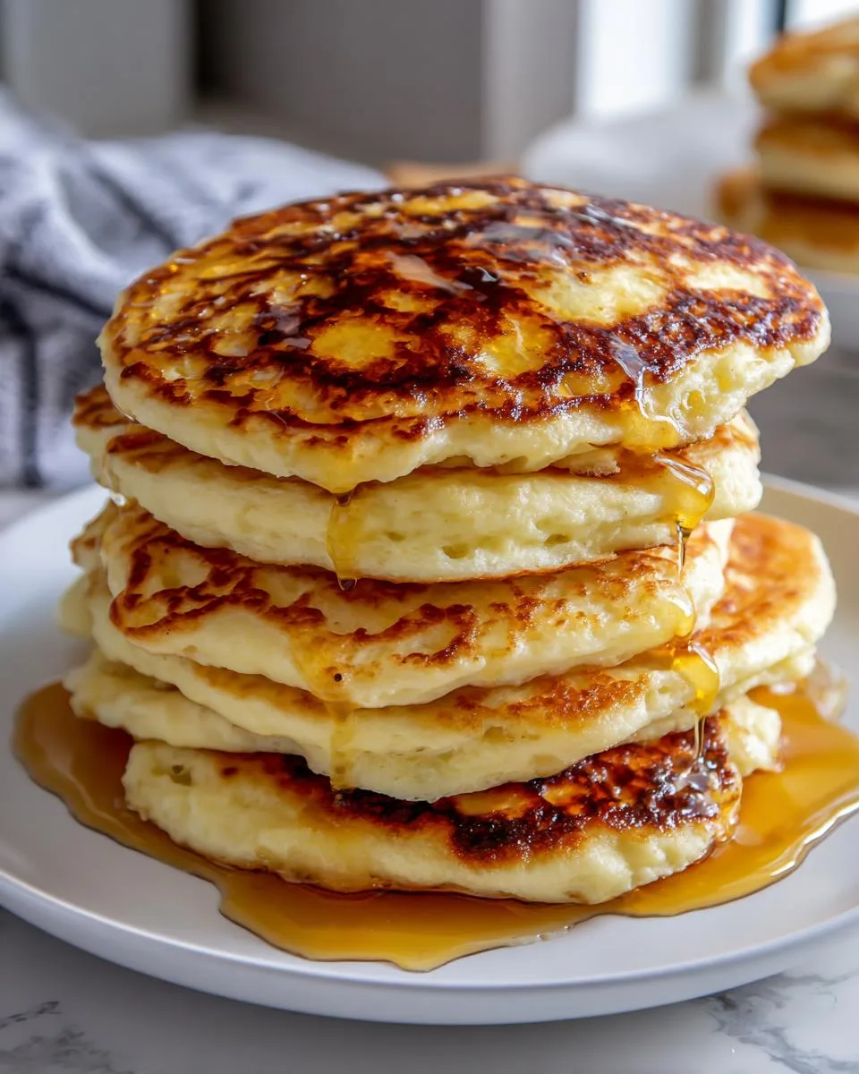 light airy greek yogurt pancakes - detail 3