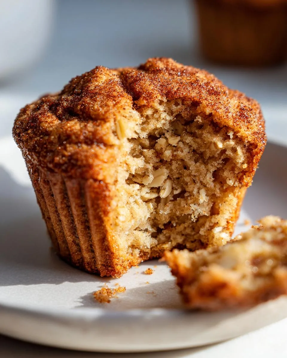 moist applesauce oatmeal muffins - detail 2