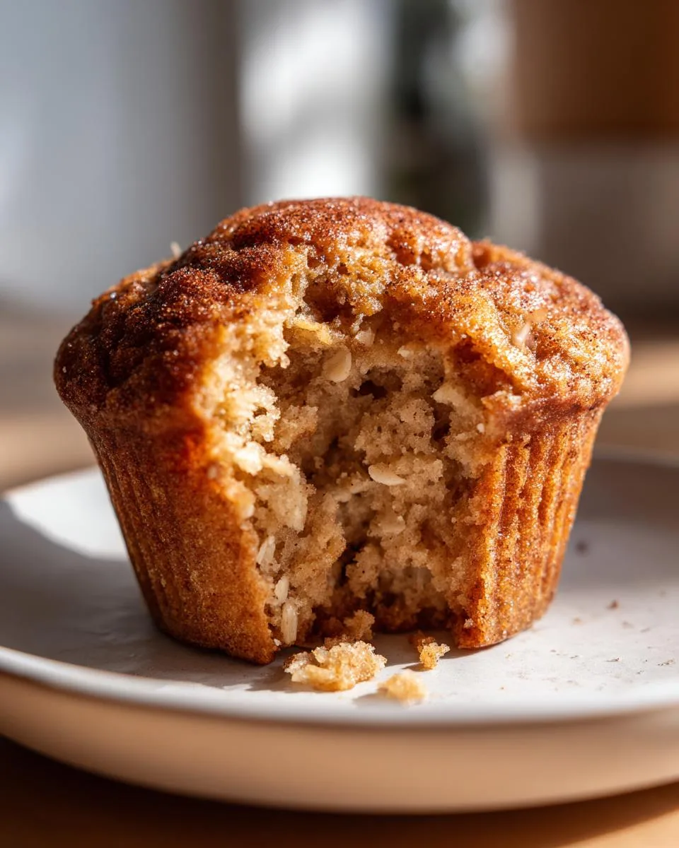 moist applesauce oatmeal muffins - detail 3