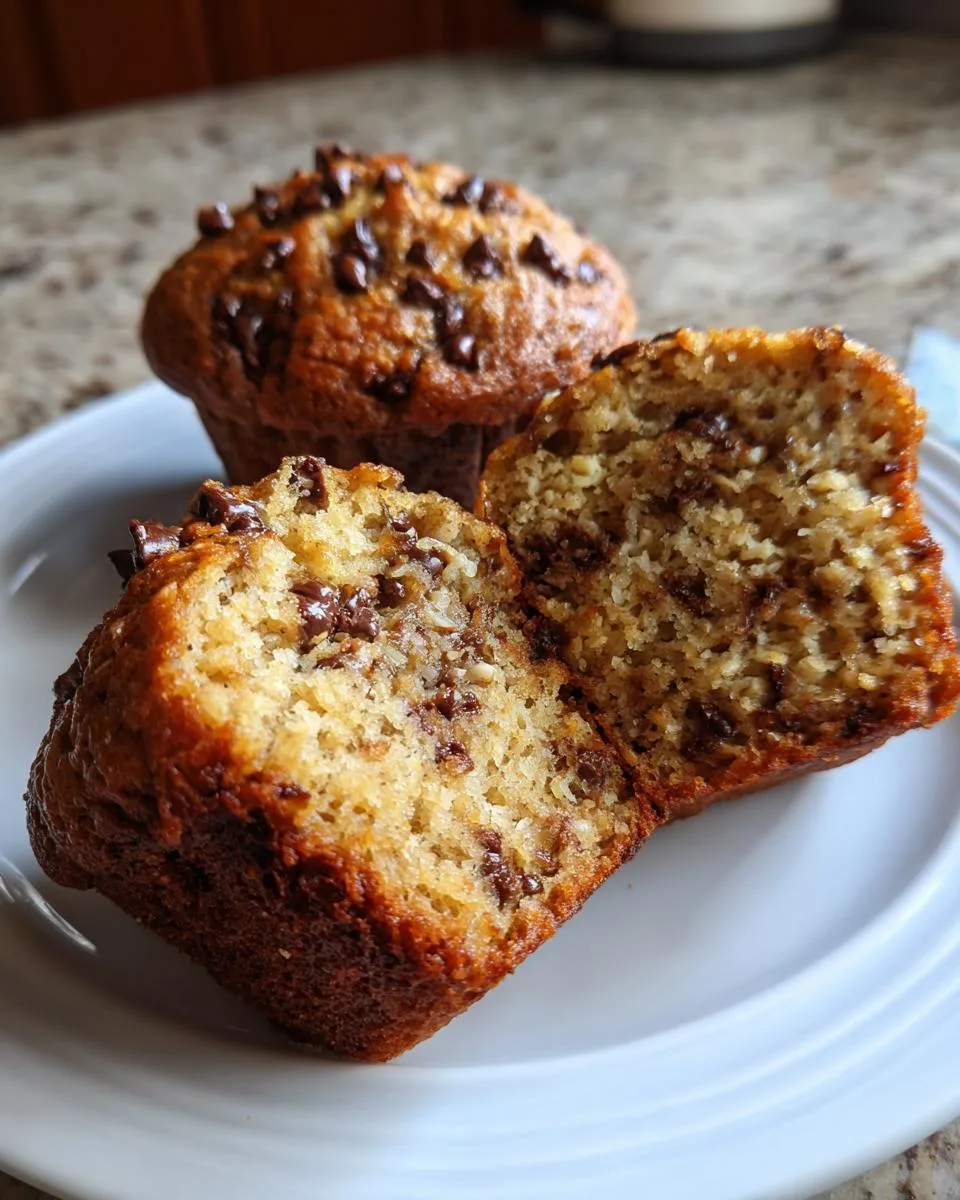 oatmeal chocolate chip morning muffins - detail 5