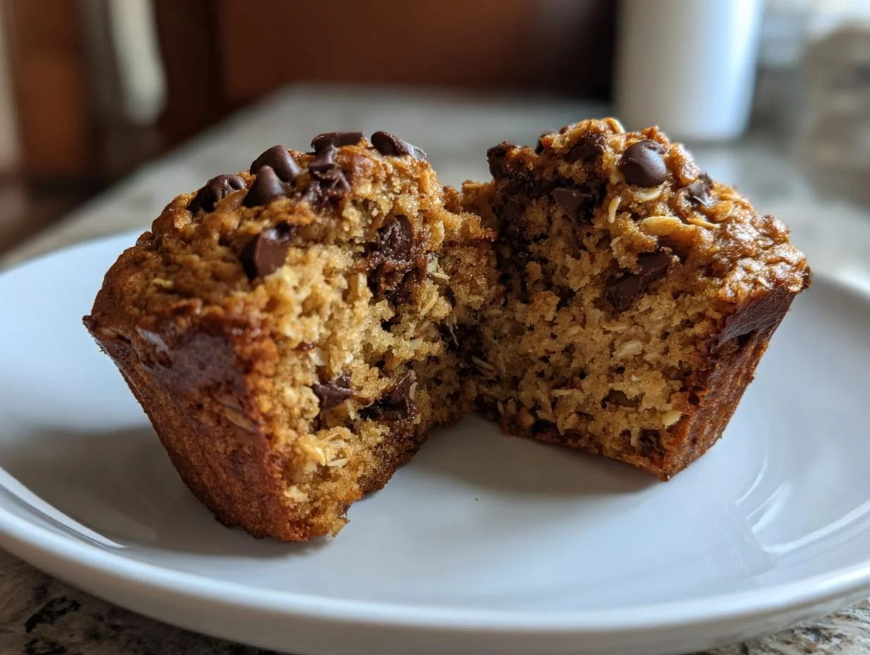 Oatmeal Chocolate Chip Morning Muffins: 10-Min Wonder!