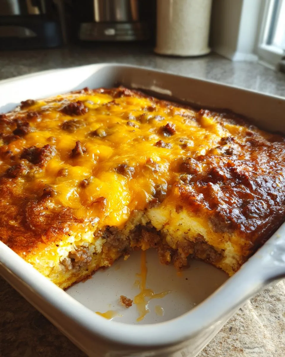sausage and egg casserole - detail 3