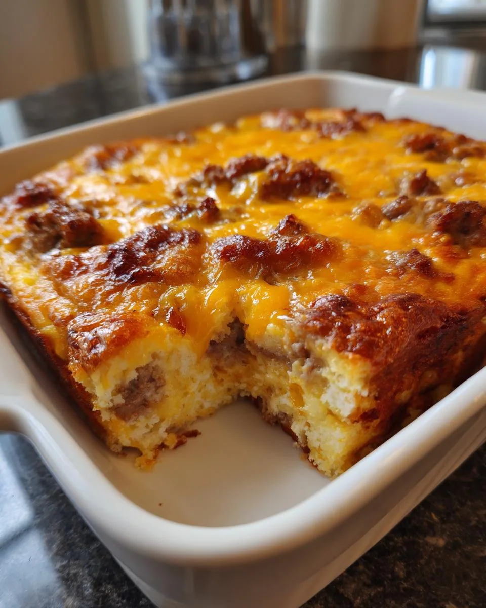 sausage and egg casserole - detail 4