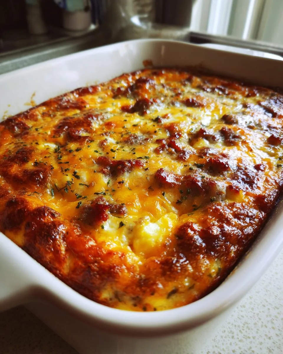 sausage and egg casserole - detail 5