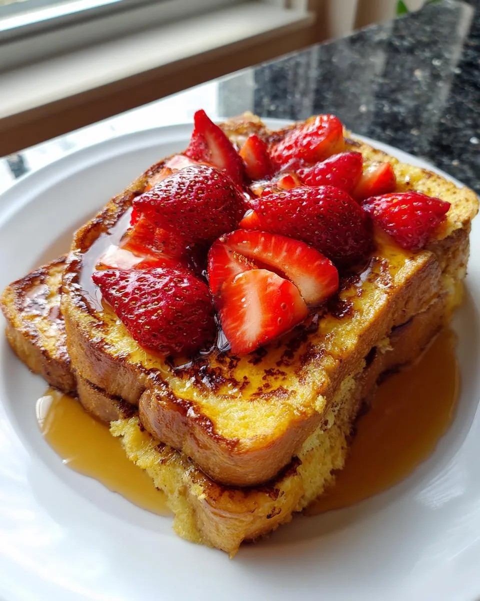 strawberry french toast - detail 2