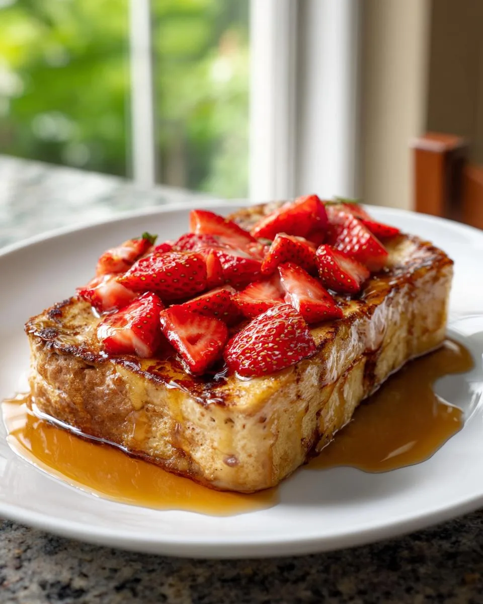strawberry french toast - detail 3