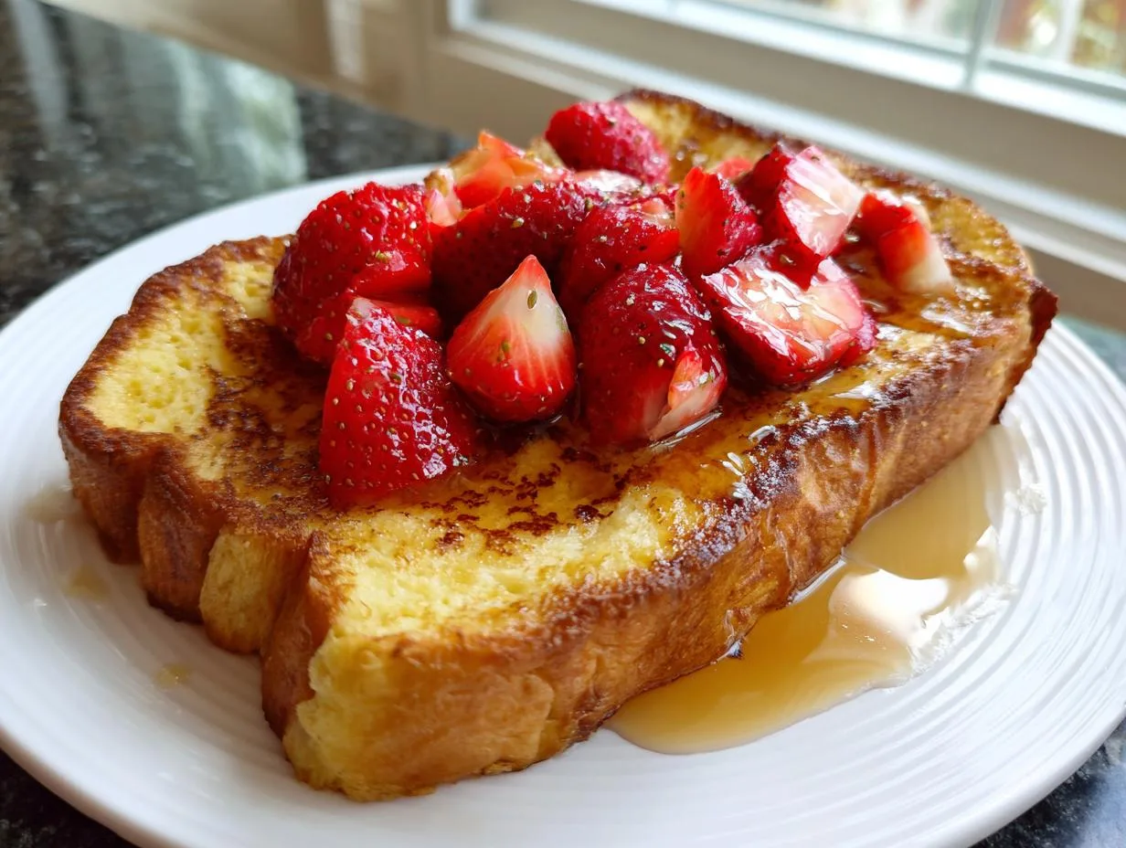 Creamy Strawberry French Toast in 20 Minutes You Can’t Resist