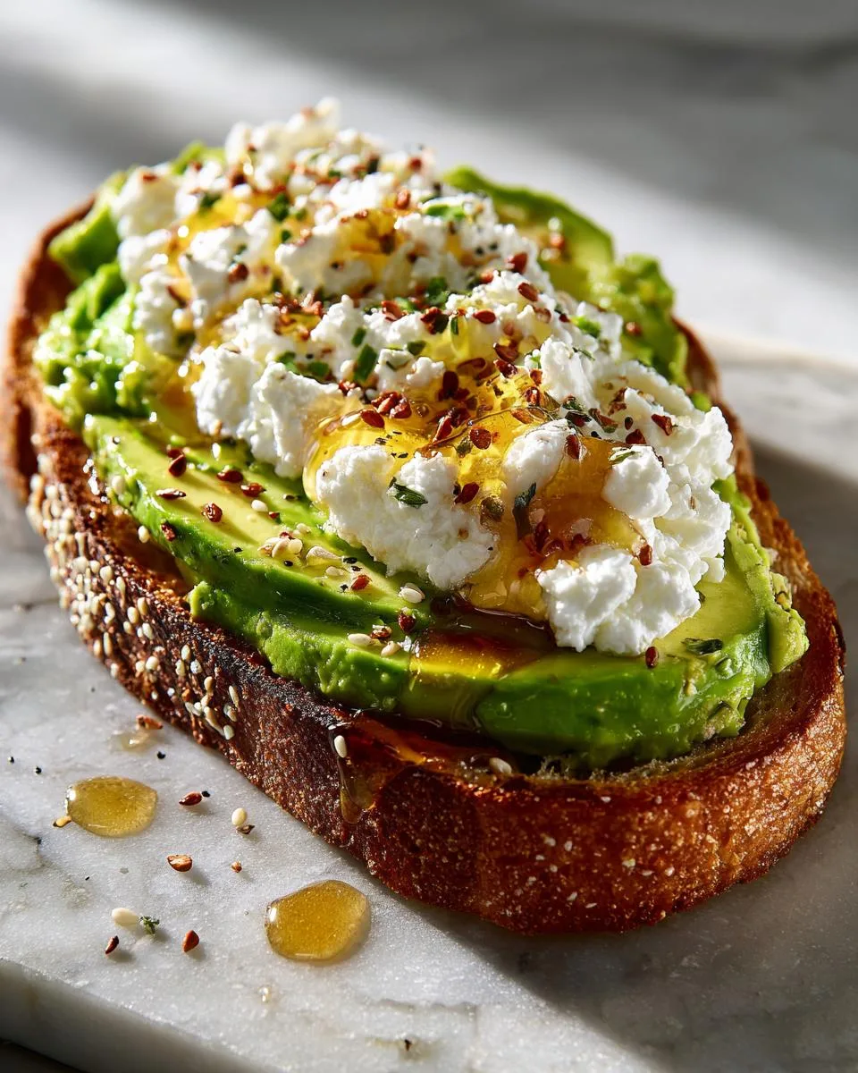 toast cottage cheese honey dietitian - detail 2