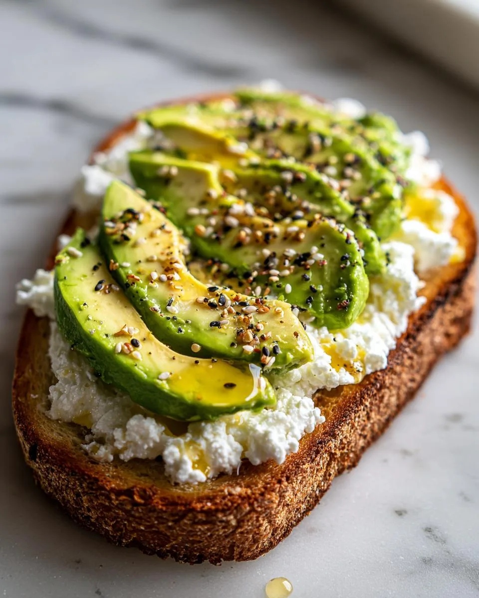 toast cottage cheese honey dietitian - detail 5
