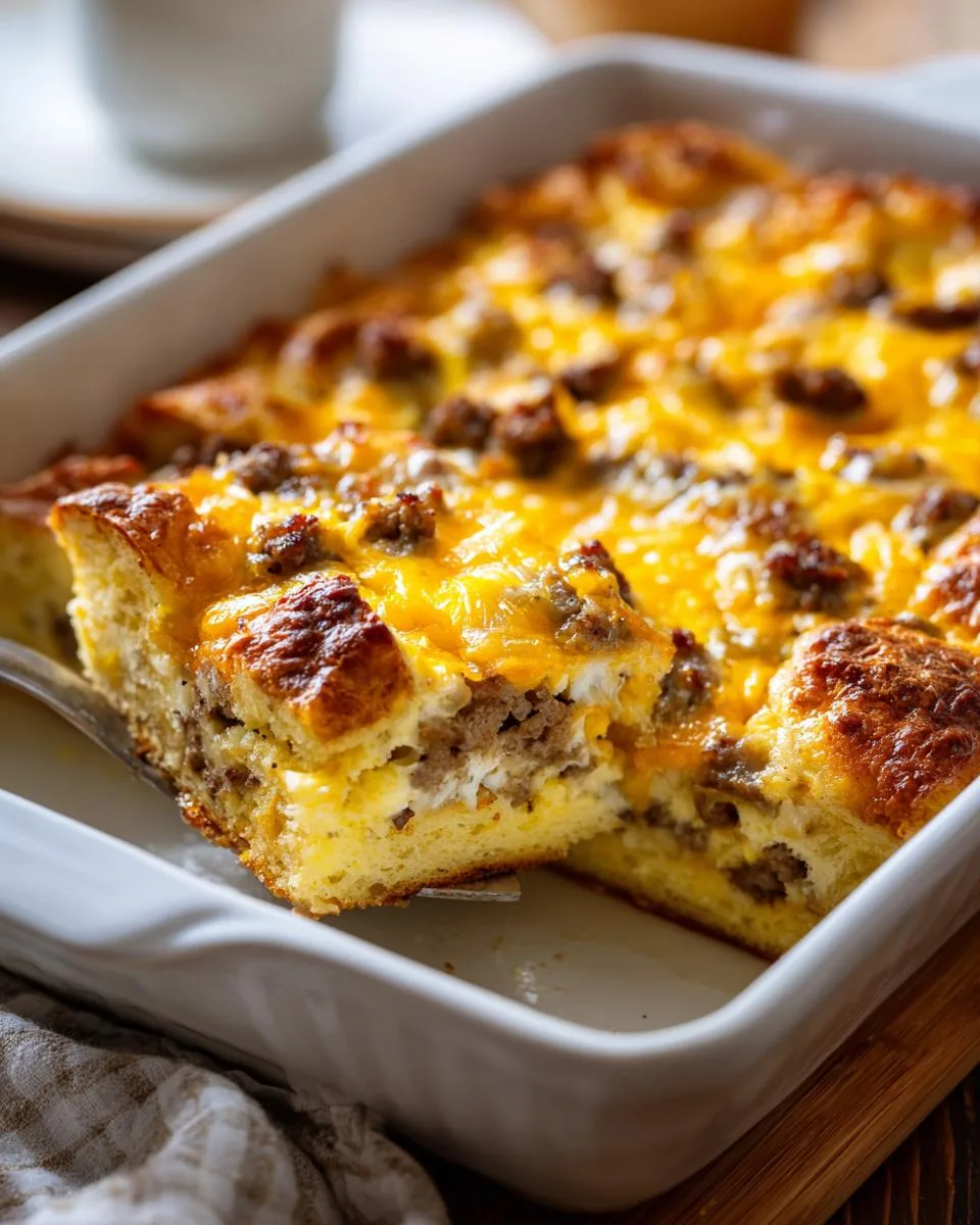 5 ingredient breakfast casserole - detail 1