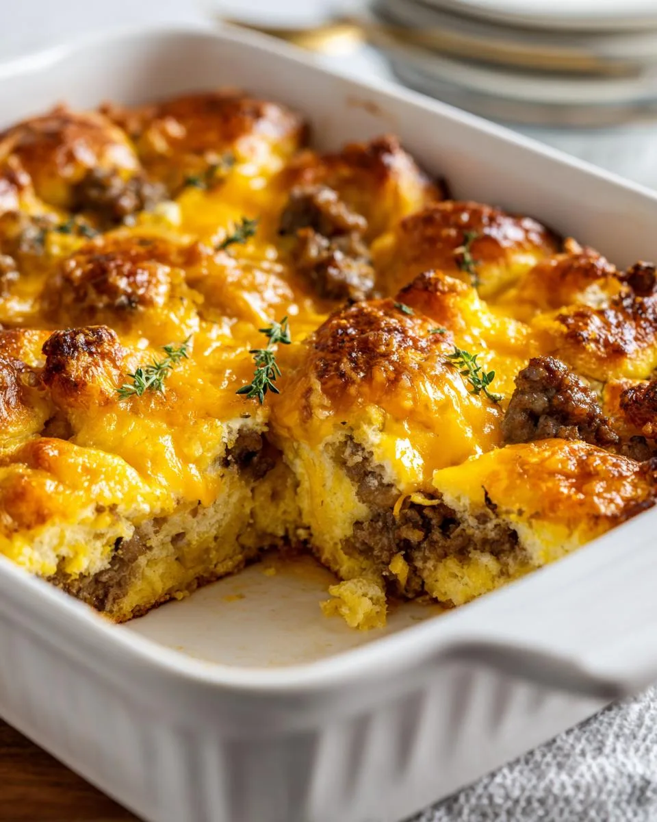 5 ingredient breakfast casserole - detail 2
