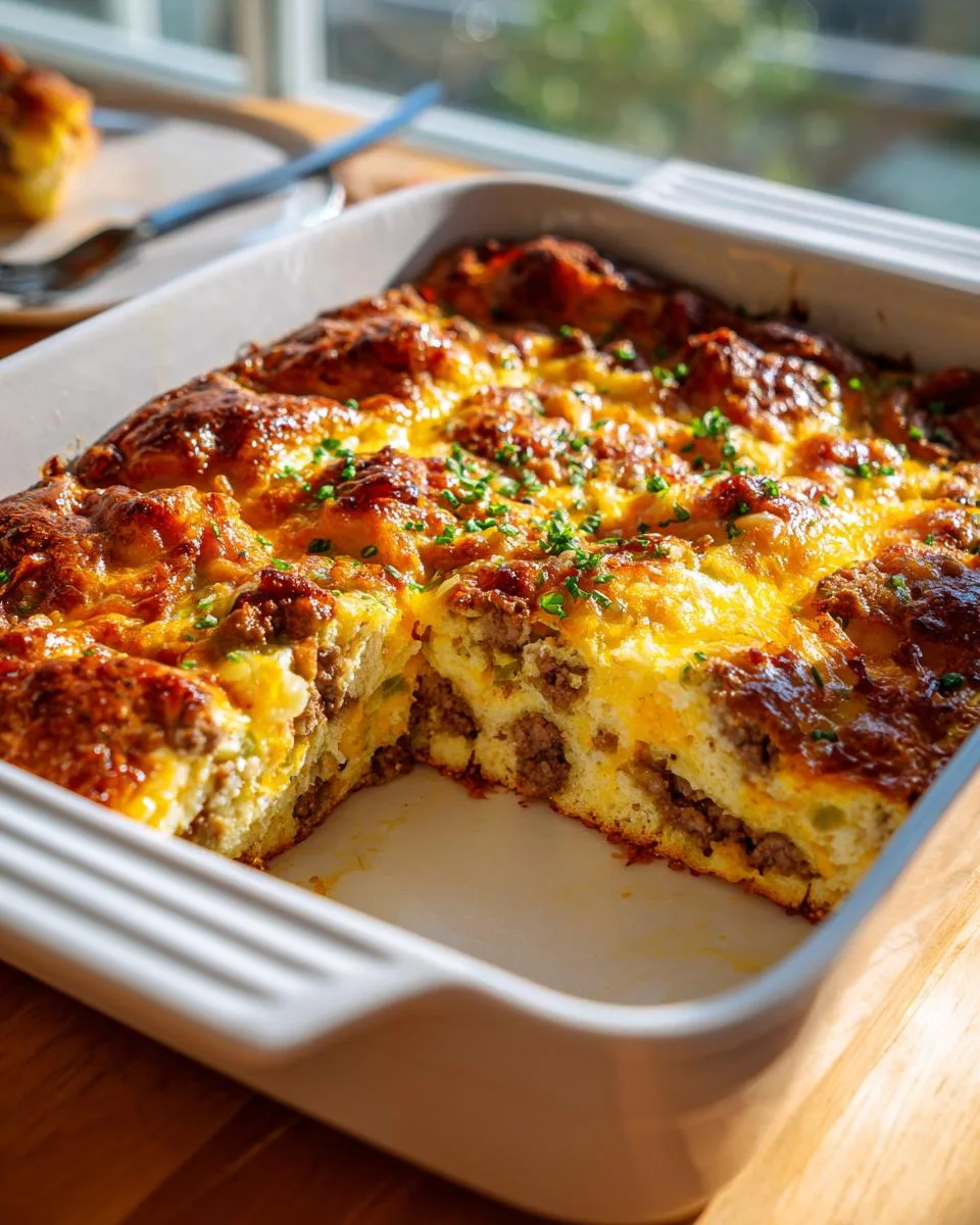5 ingredient breakfast casserole - detail 4