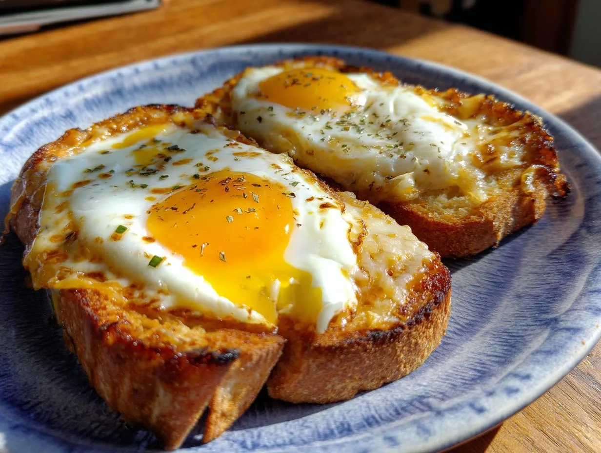 12-Minute Air Fryer Egg Toast: Crispy, Cheesy Bliss!