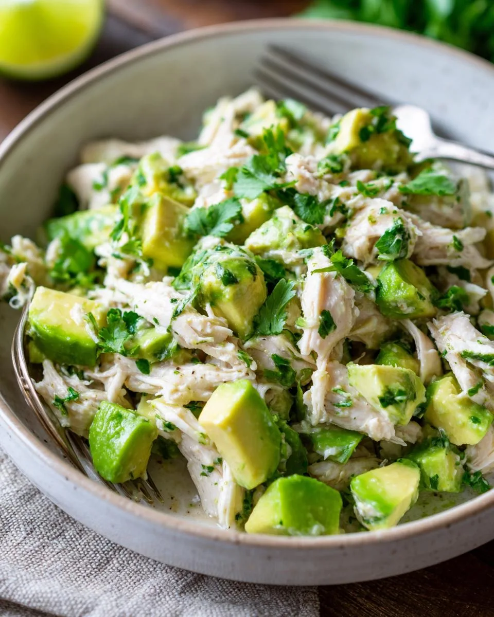 Avocado Lime Chicken Salad Bowl - detail 1