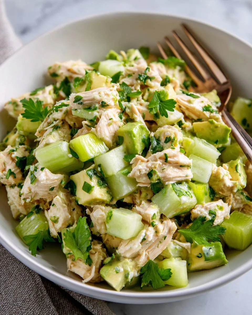 Avocado Lime Chicken Salad Bowl - detail 2