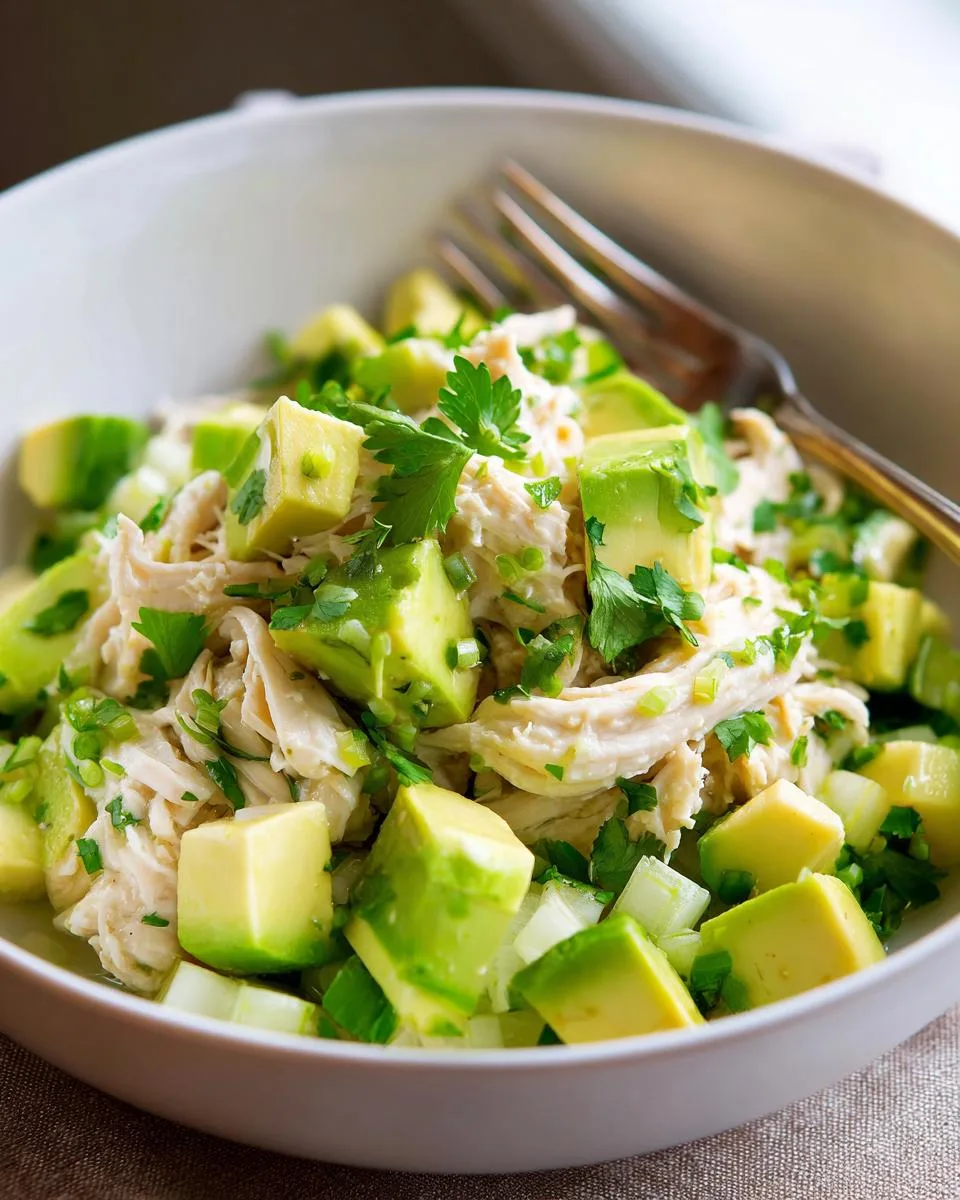 Avocado Lime Chicken Salad Bowl - detail 3