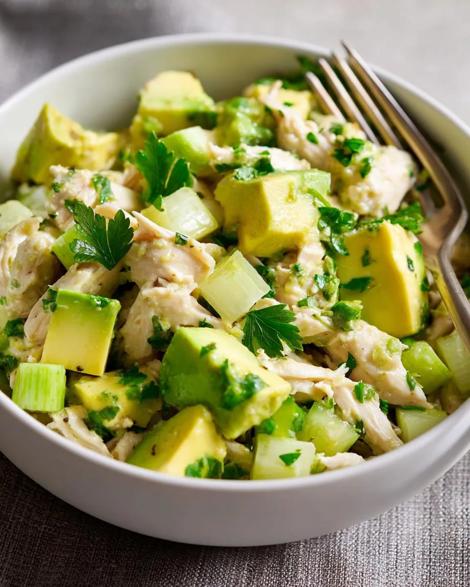 Avocado Lime Chicken Salad Bowl - detail 4