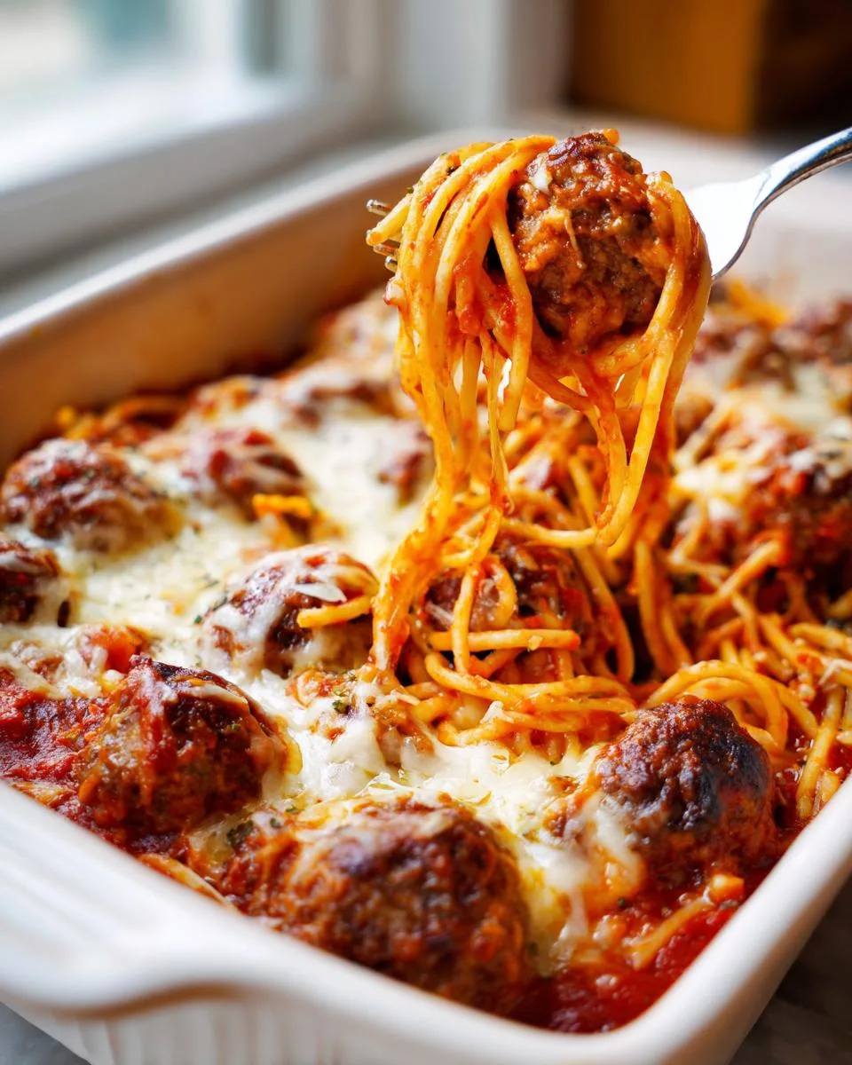 Baked Spaghetti Meatballs - detail 1