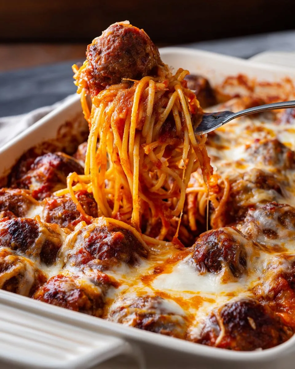 Baked Spaghetti Meatballs - detail 3