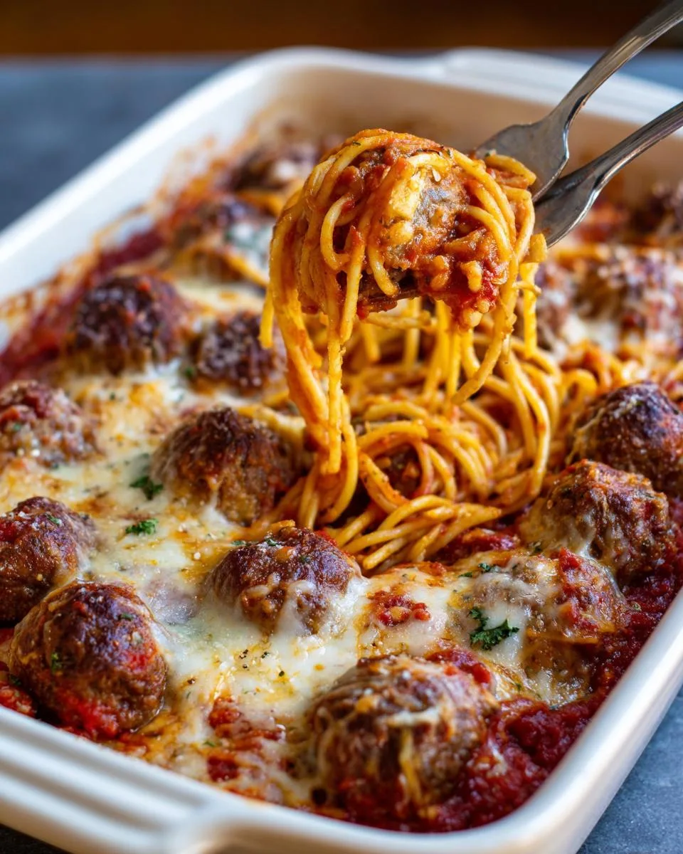 Baked Spaghetti Meatballs - detail 4
