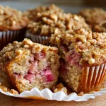 Bakery Style Rhubarb Muffins Recipe