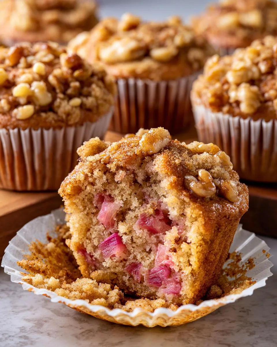 Bakery Style Rhubarb Muffins Recipe - detail 3