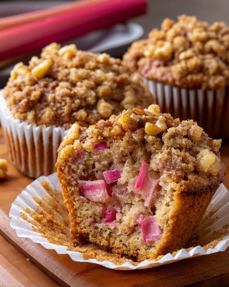 Bakery Style Rhubarb Muffins Recipe - detail 4