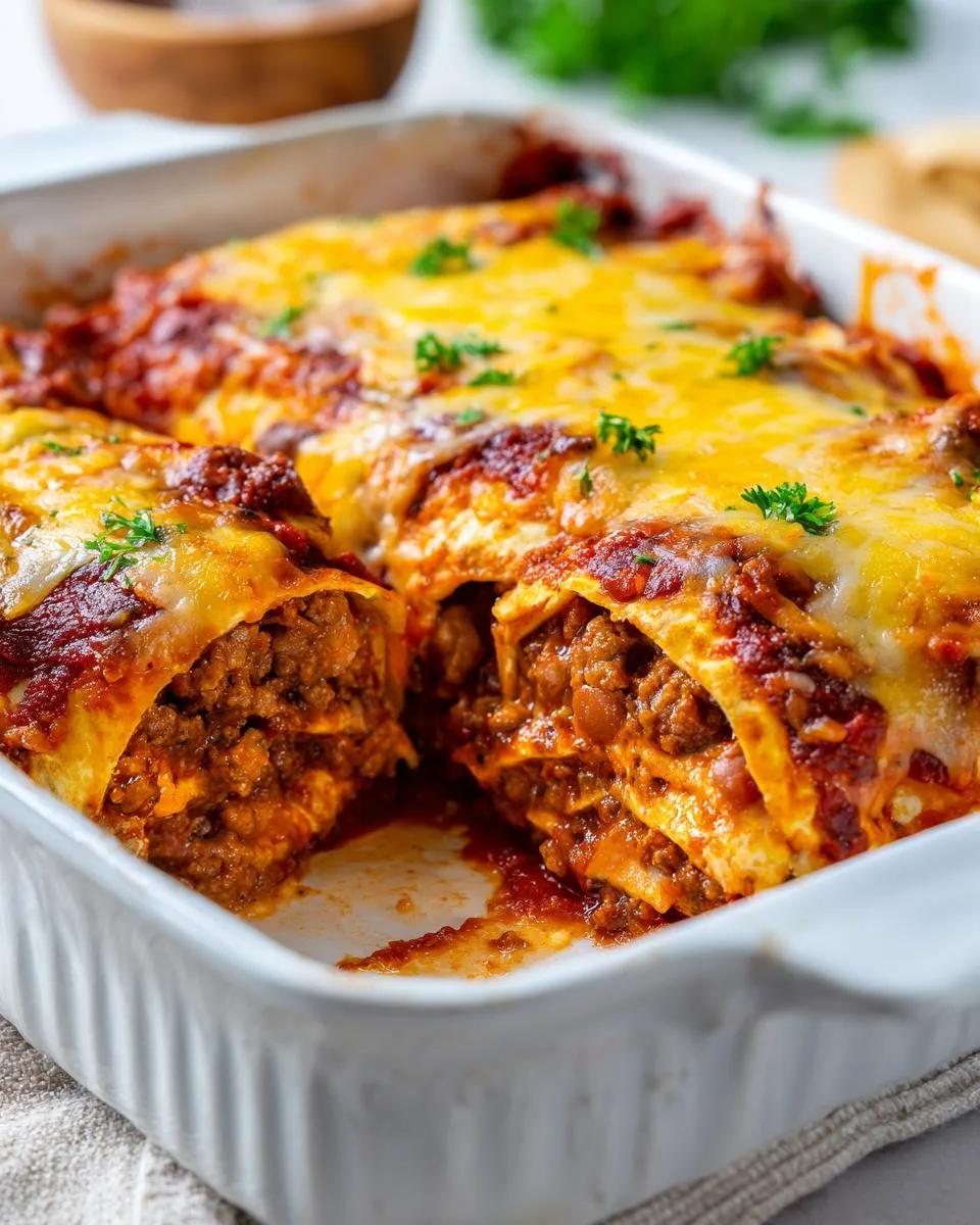 Beef Enchiladas With Red Sauce - detail 4