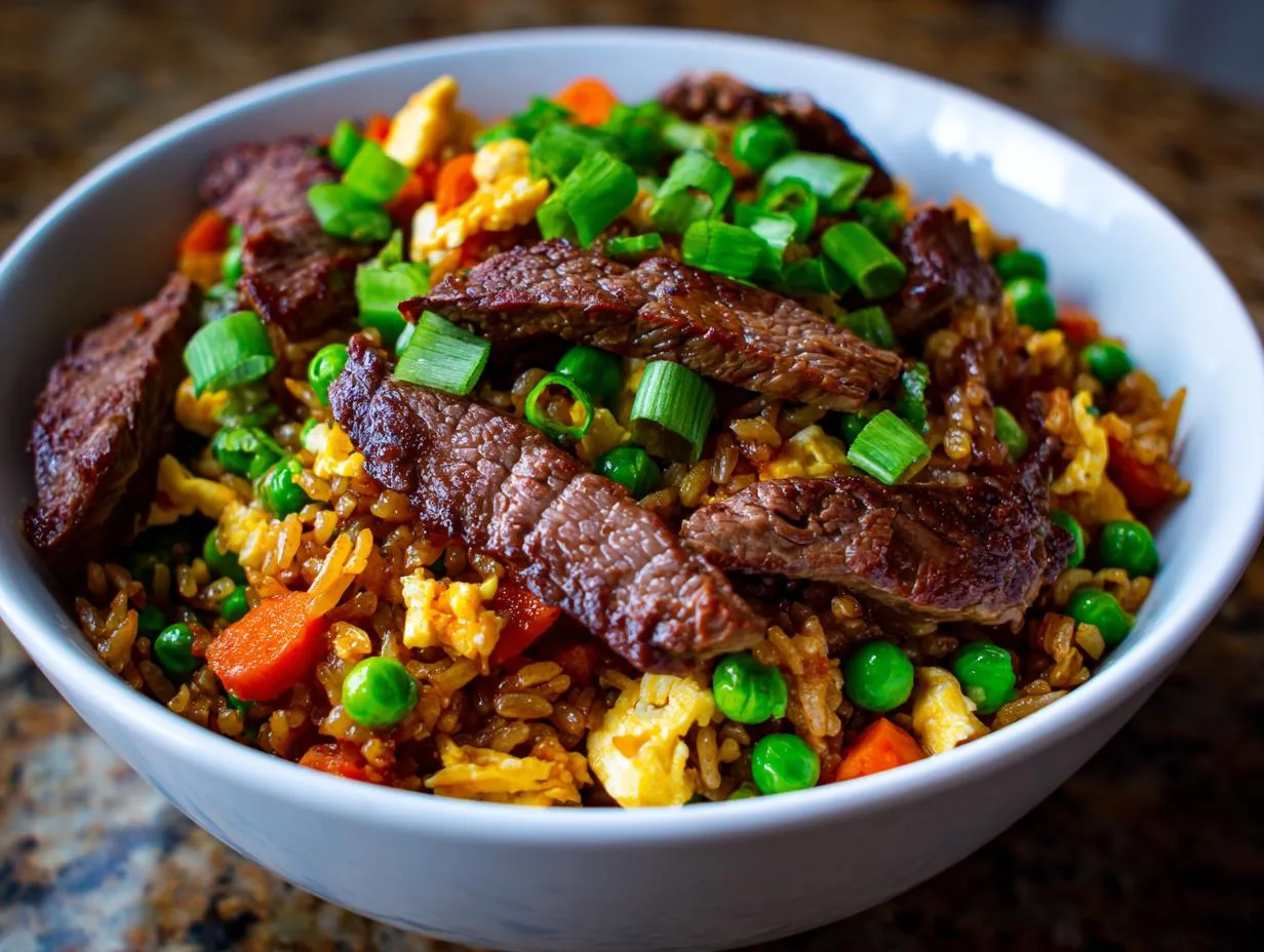 Juicy Beef Fried Rice Recipe Ready in Just 30 Minutes