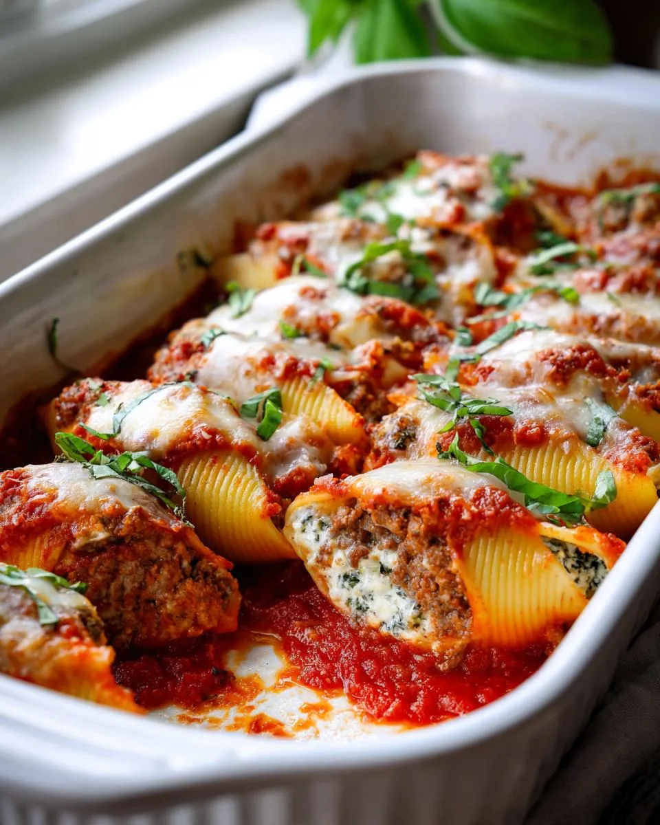 Beef Stuffed Shells Creamy Ricotta - detail 3