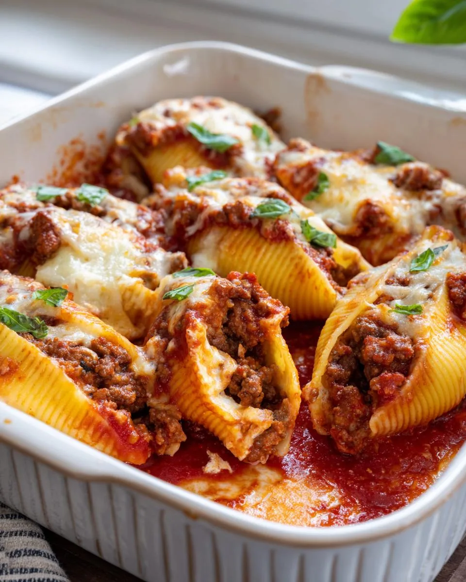 Beef Stuffed Shells Creamy Ricotta - detail 4