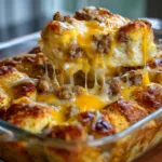 Biscuits and Gravy Breakfast Casserole