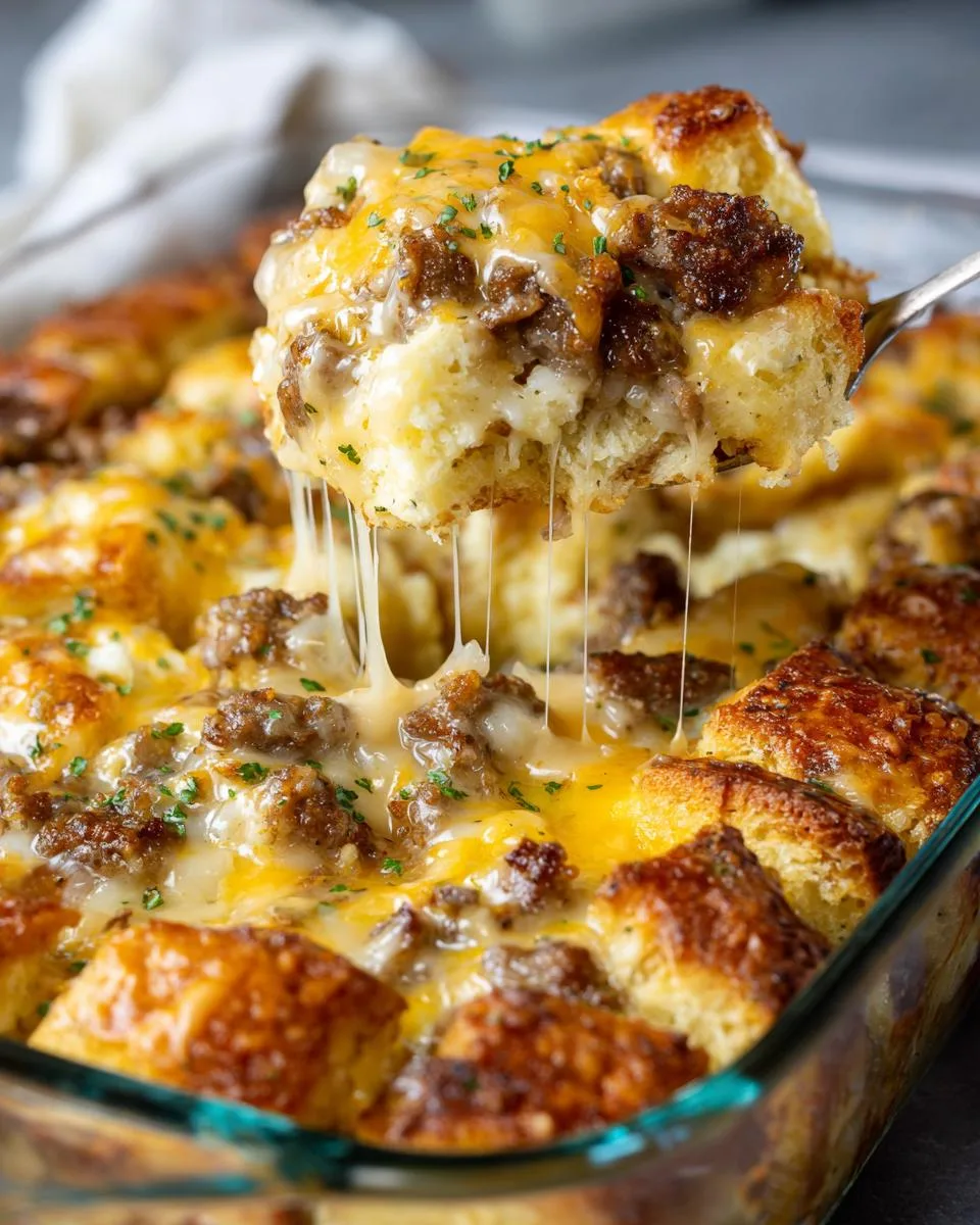 Biscuits and Gravy Breakfast Casserole - detail 4