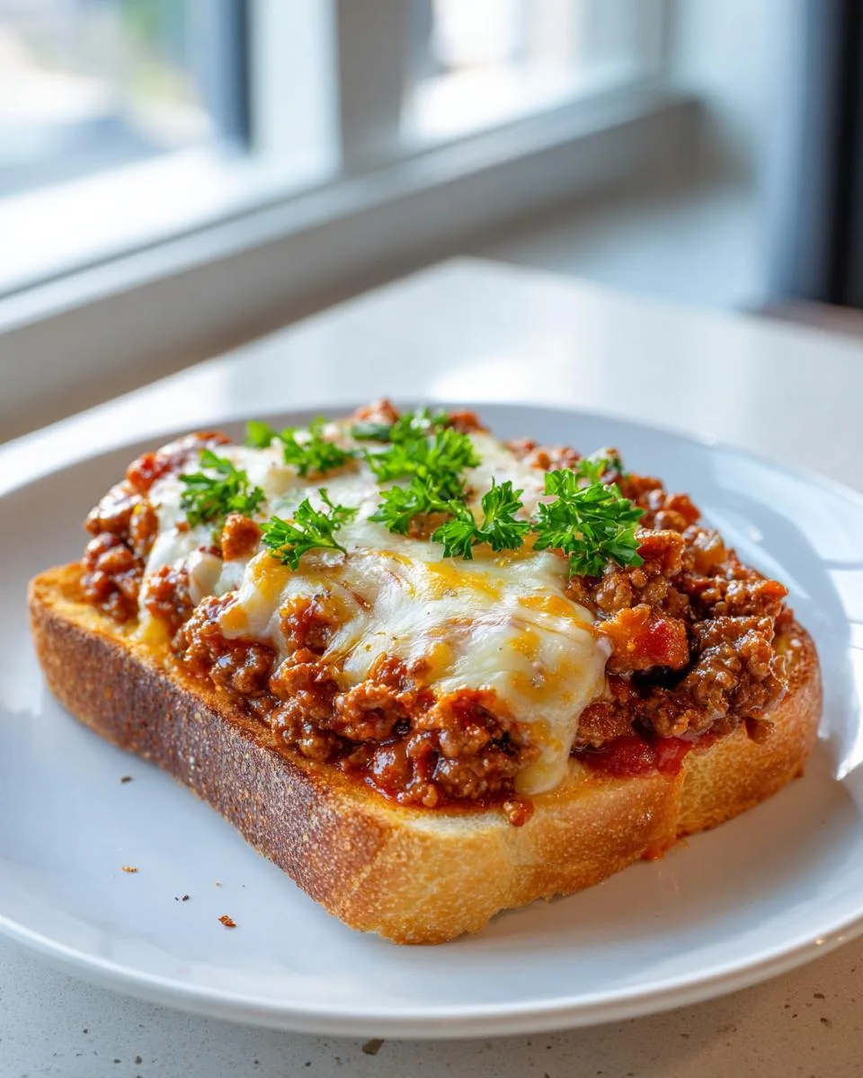 Cheesy Garlic Bread Sloppy Joes - detail 3