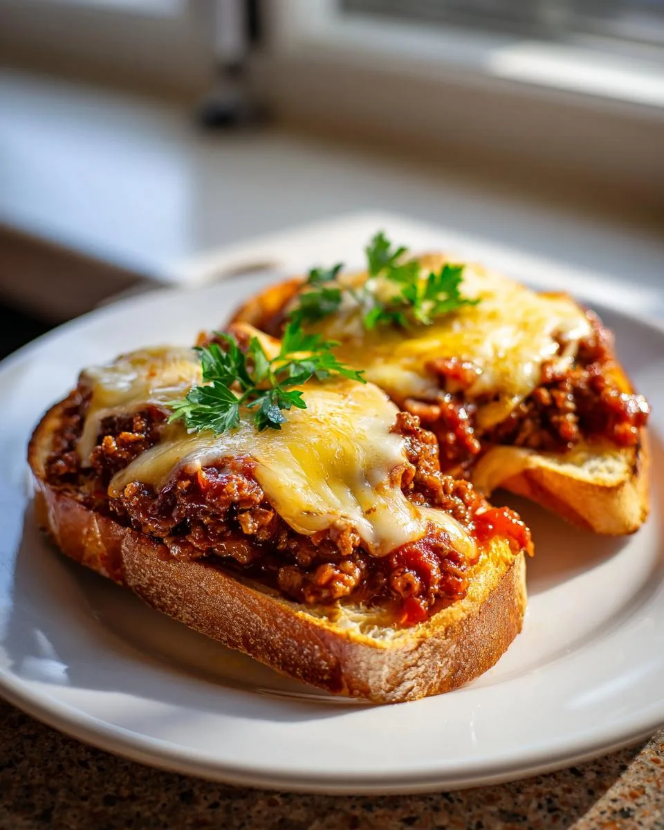 Cheesy Garlic Bread Sloppy Joes - detail 4