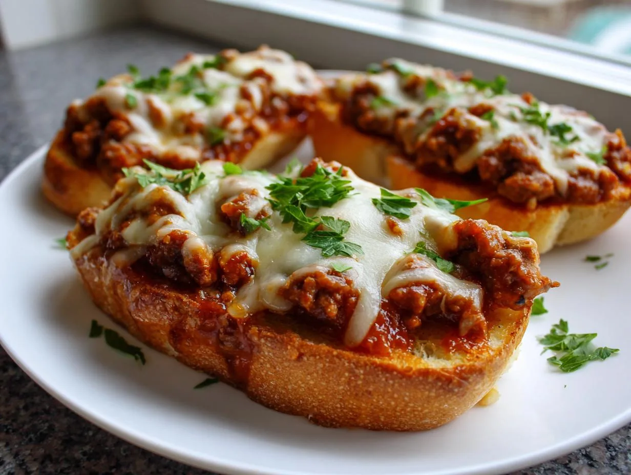 35-Minute Cheesy Garlic Bread Sloppy Joes Your Family Will Devour