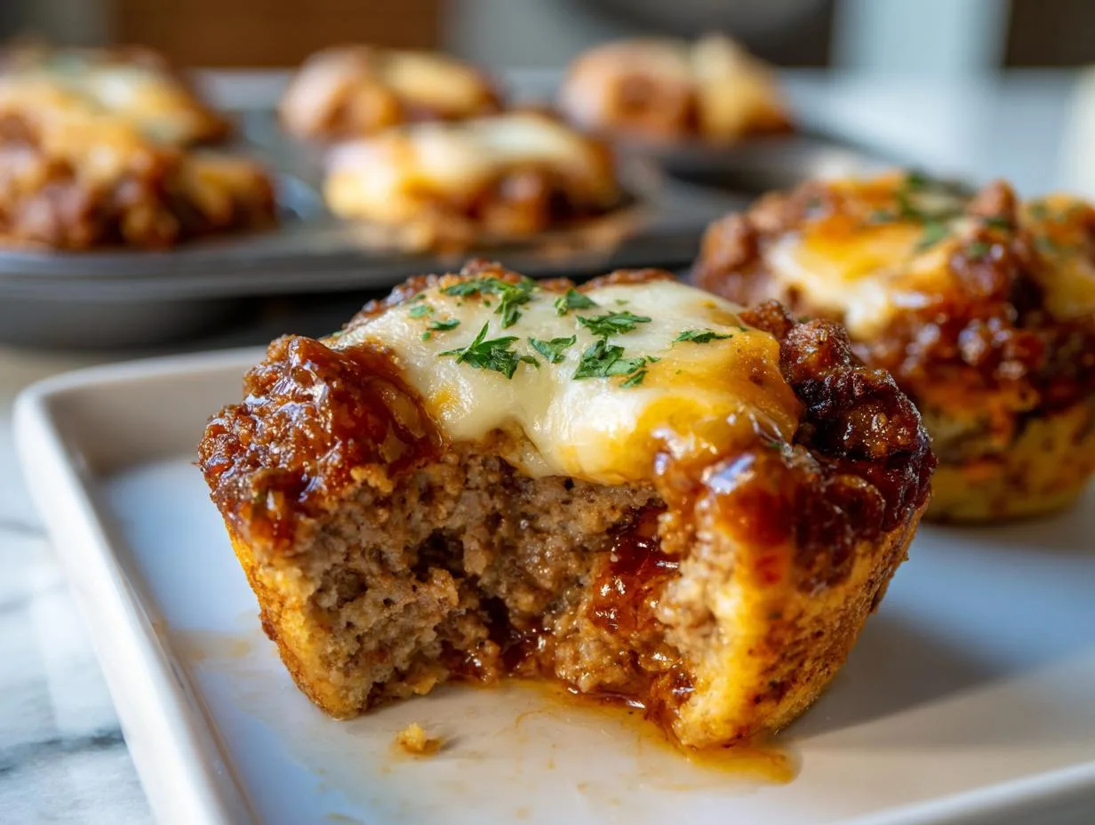 Irresistible Cheesy Meatloaf Cups Recipe in 35 Minutes
